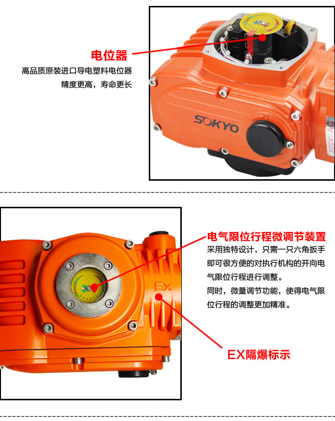 防爆電動球閥,YTEx-RS防爆電動調節(jié)球閥細節(jié)圖3