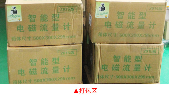 電磁流量計(jì),YTFD分體式電磁流量計(jì)物流包裝打包區(qū)