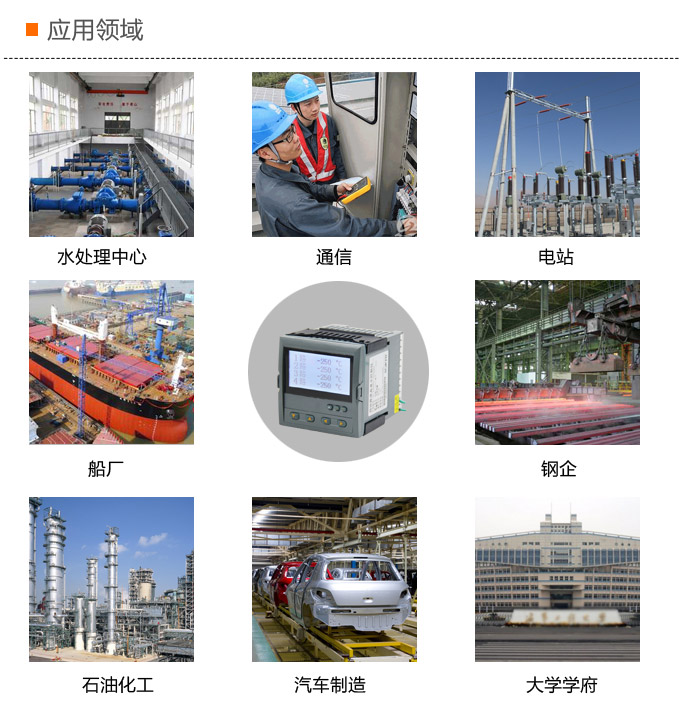 液晶漢顯控制儀，DT509四回路液晶顯示表，液晶顯示控制儀 應(yīng)用領(lǐng)域